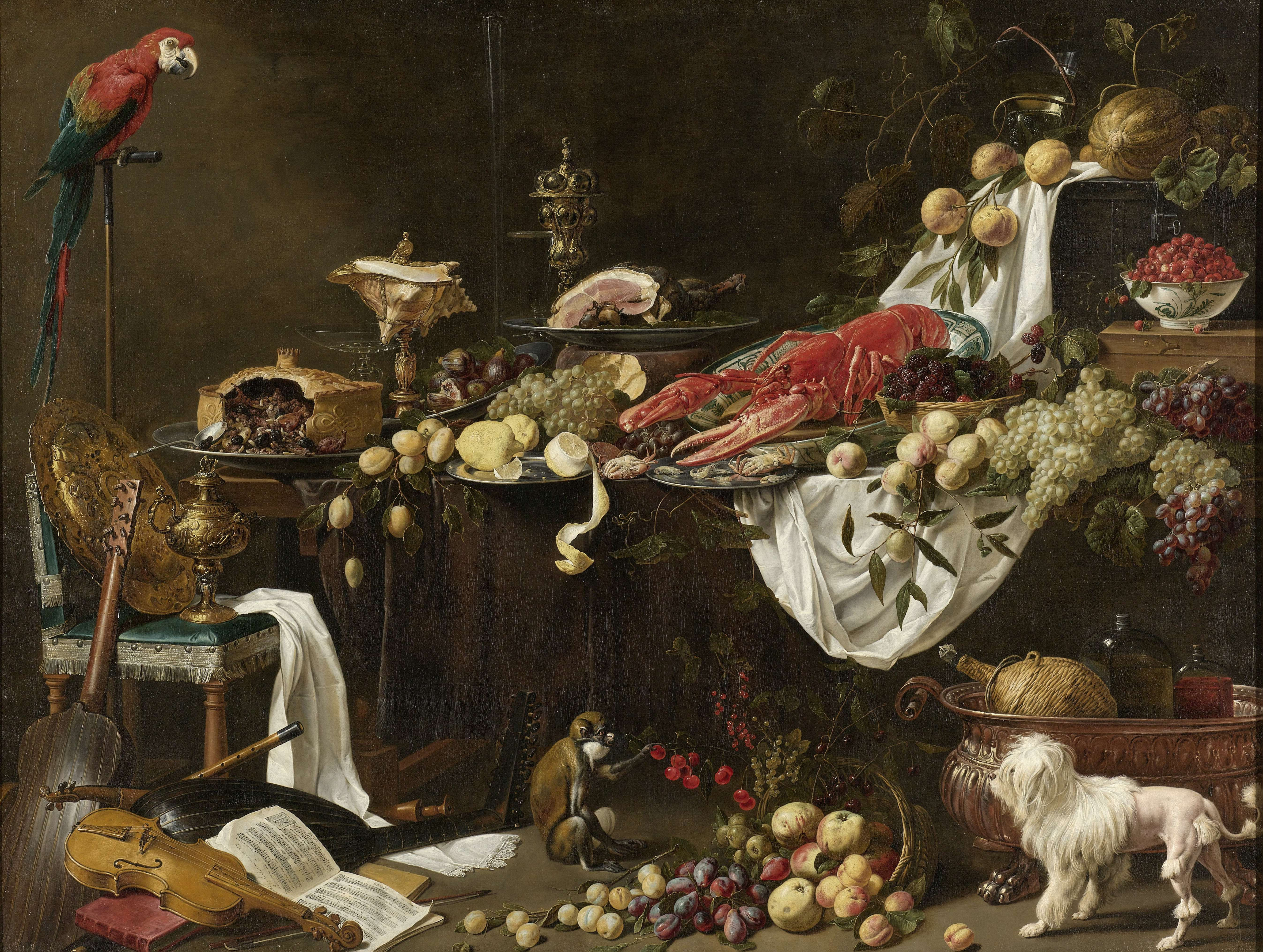 Banquet Still Life by Adriaen van Utrecht